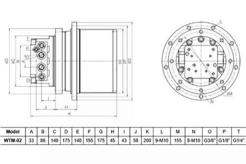 Редуктор хода WTM-02 фото 2 Редуктор хода WTM-02 фото 2