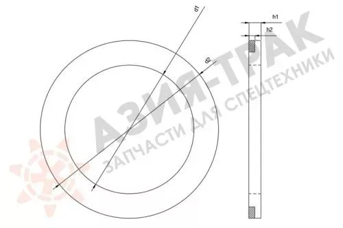 Уплотнительное кольцо BRTF 80-93-3 фото 3 Уплотнительное кольцо BRTF 80-93-3 фото 3