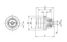 Опорный каток на KOBELCO SK55 Опорный каток на KOBELCO SK55