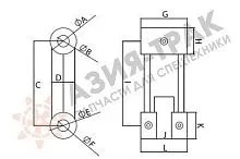Трапеция ковша JCB 140 Трапеция ковша JCB 140