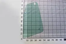 Стекло двери верхнее левое заднее Doosan DX140 Стекло двери верхнее левое заднее Doosan DX140