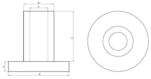 Втулка ковша 55*65*60 Втулка ковша 55*65*60
