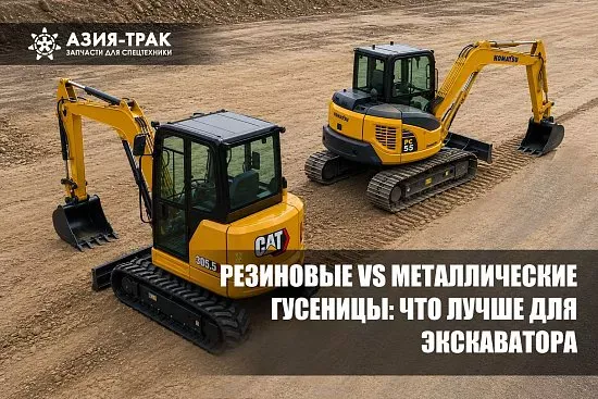 Резиновые vs металлические гусеницы: что лучше для экскаватора