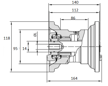 Опорный каток на Yanmar YB351 (1) фото 2 Опорный каток на Yanmar YB351 (1) фото 2