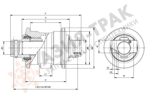 Опорный каток на SUMITOMO SH200 фото 4