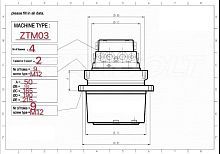 Редуктор хода ZTM-03A Редуктор хода ZTM-03A