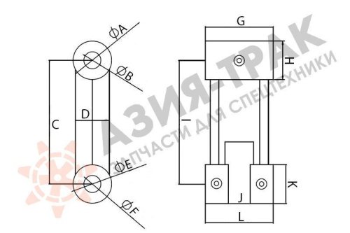 Трапеция ковша Hitachi EX70 фото 2 Трапеция ковша Hitachi EX70 фото 2