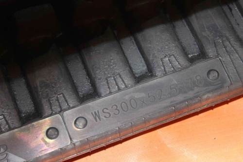 Резиновая гусеница 300x52,5x78WS, Lite фото 4