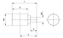 Поддерживающий каток на Hitachi EX55UR.3
