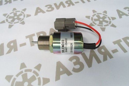 30A87-20402, Соленоид глушения ДВС, 12V
