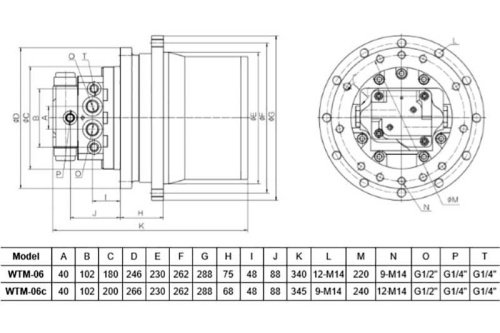 Редуктор хода WTM-06 фото 2 Редуктор хода WTM-06 фото 2