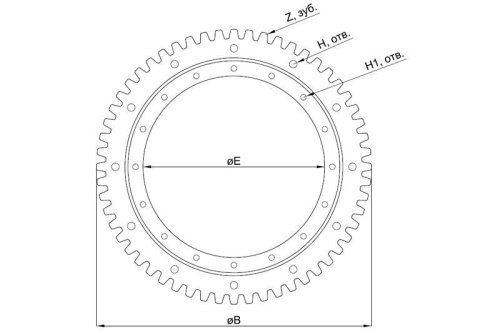 A07290, Опорно-поворотный подшипник кму SOOSAN 333-335 (OEM) фото 2
