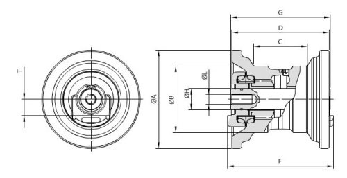 Опорный каток на KOBELCO SK027 (3) фото 2