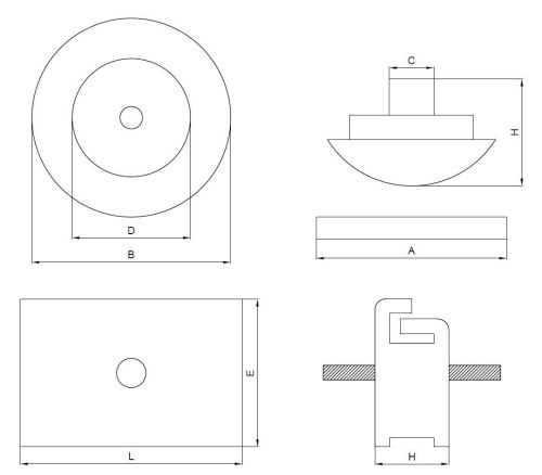 Подушка двигателя Sumitomo SH120A1/A2 D86xH34 фото 5