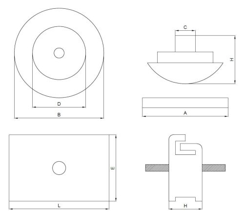 Подушка двигателя Sumitomo SH120A1/A2 D86xH34 фото 5