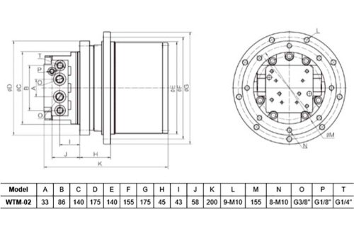 Редуктор хода WTM-02 фото 2 Редуктор хода WTM-02 фото 2