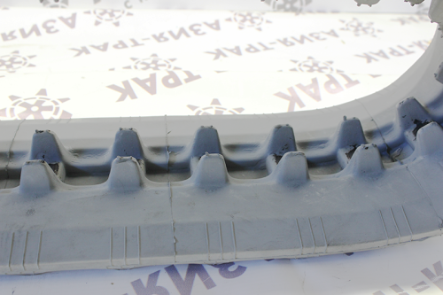 Резиновая гусеница 200x72x47 (белая) фото 4