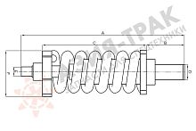 Пружина натяжителя на PC128 Пружина натяжителя на PC128