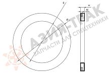 Уплотнительное кольцо Белое BROF 70-75-1.25 Test Уплотнительное кольцо Белое BROF 70-75-1.25 Test