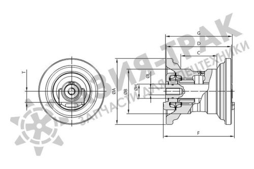 Опорный каток на Kubota U35 фото 5 Опорный каток на Kubota U35 фото 5
